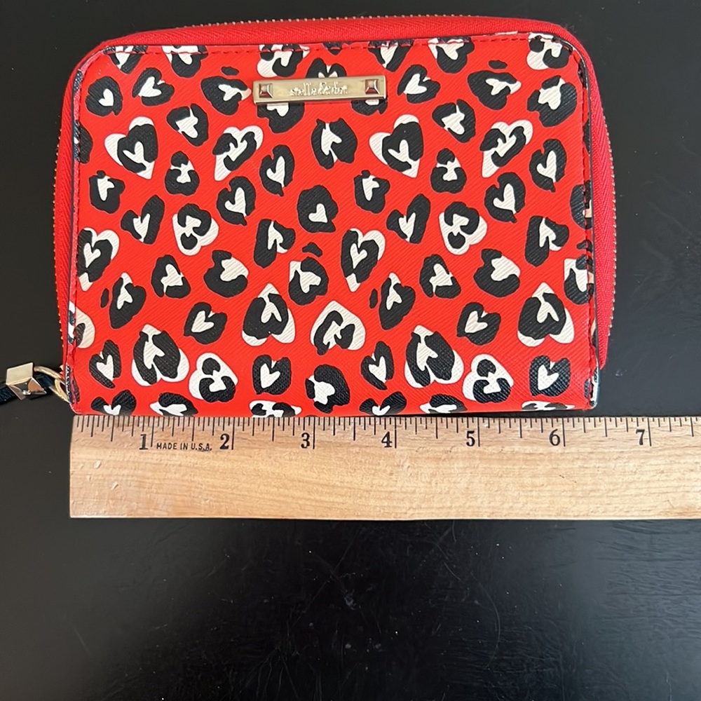 Stella & Dot Heart Shape Animal Print Wallet - Picture 10 of 11